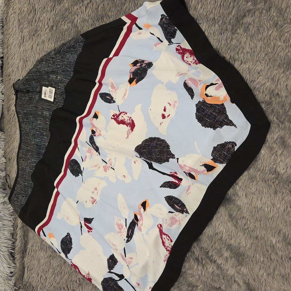 DKNY Asymmetrical Skirt in Black, Pink, and White Size 10, New With Tags! - Picture 11 of 14